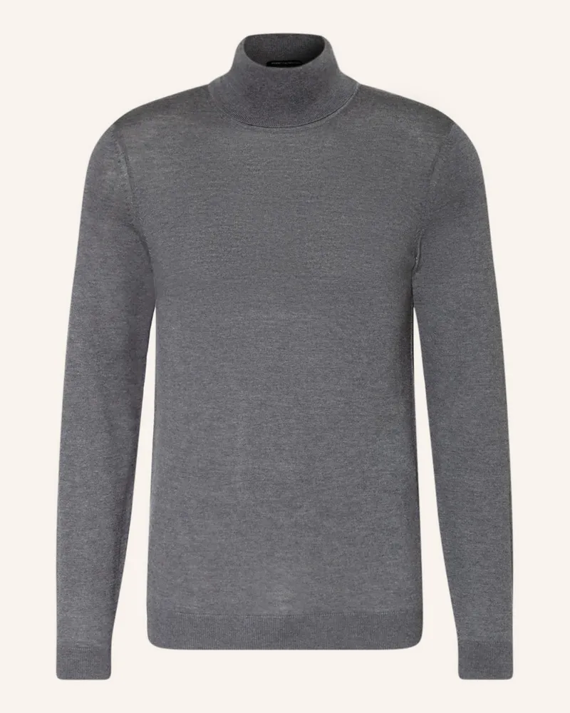 HUGO BOSS Rollkragenpullover MUSSO Dunkelgrau