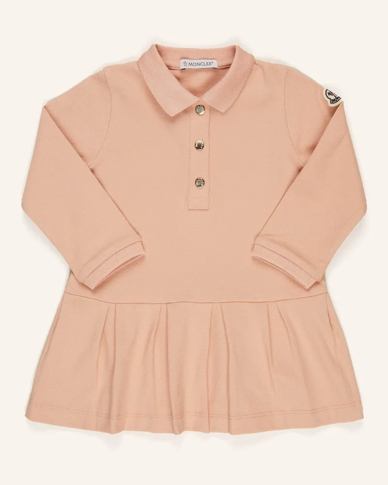 Moncler Piqué-Kleid orange Hellorange