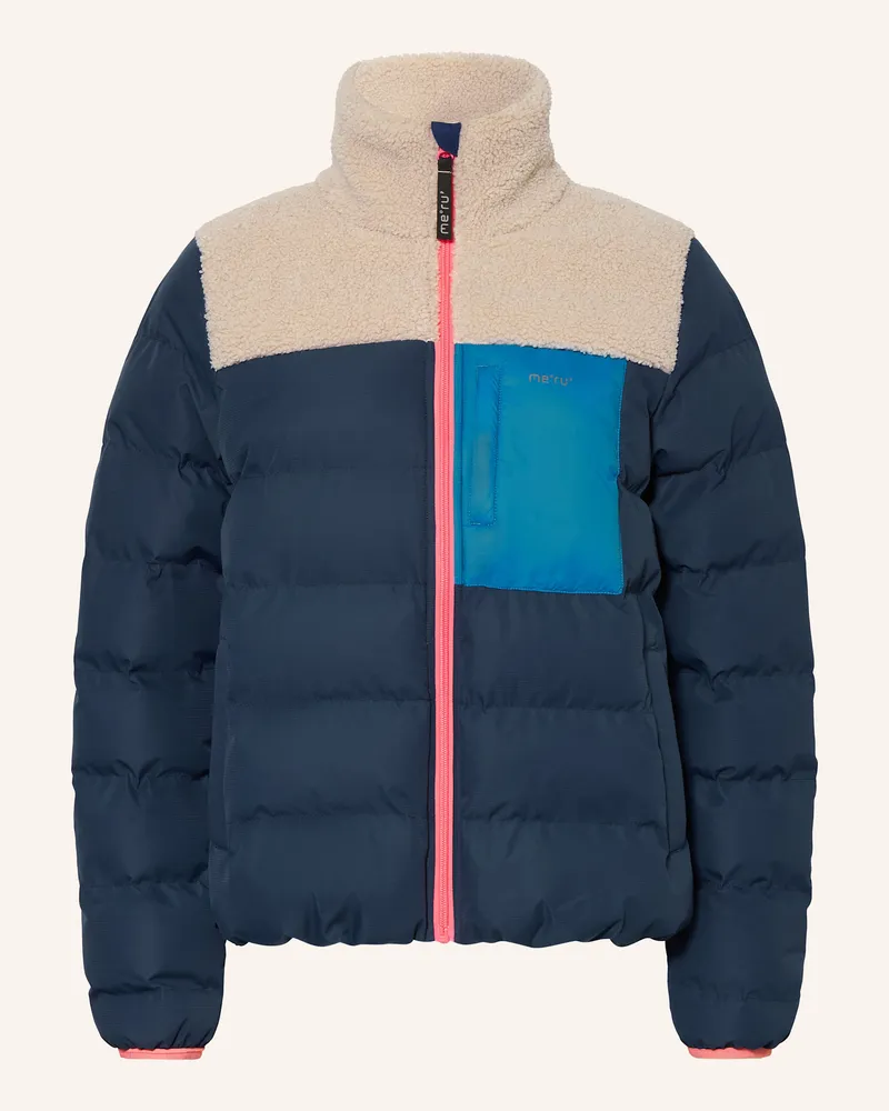 me°ru' Hybrid-Steppjacke VEJLE Blau