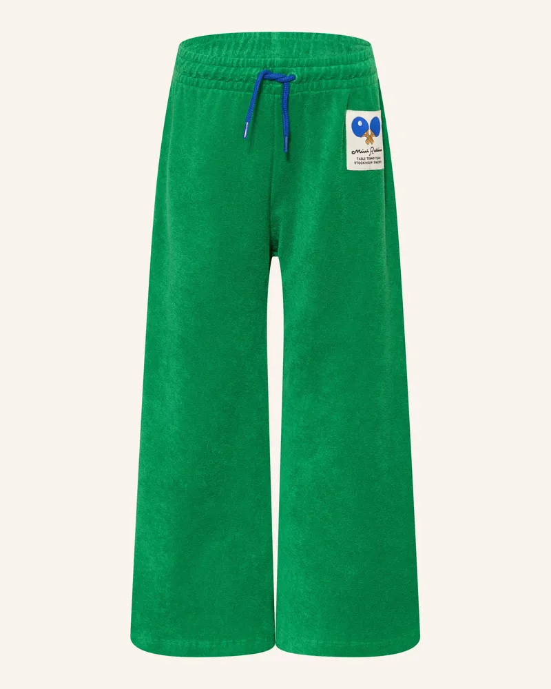 Mini Rodini Frotteehose Im Jogging-Stil gruen Grün