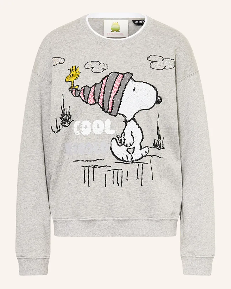 Princess goes Hollywood Sweatshirt mit Schmucksteinen Grau