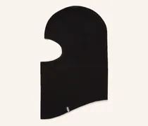 Balaclava Aus Merinowolle schwarz