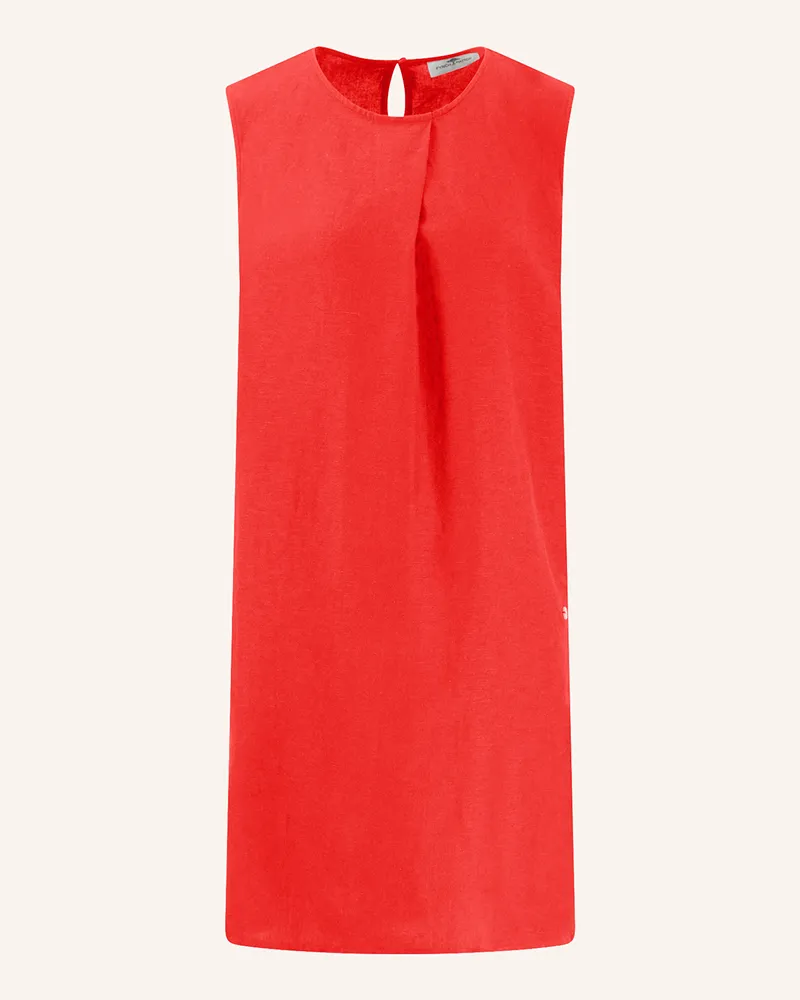 Fynch-Hatton Kleid mit Leinen Rot