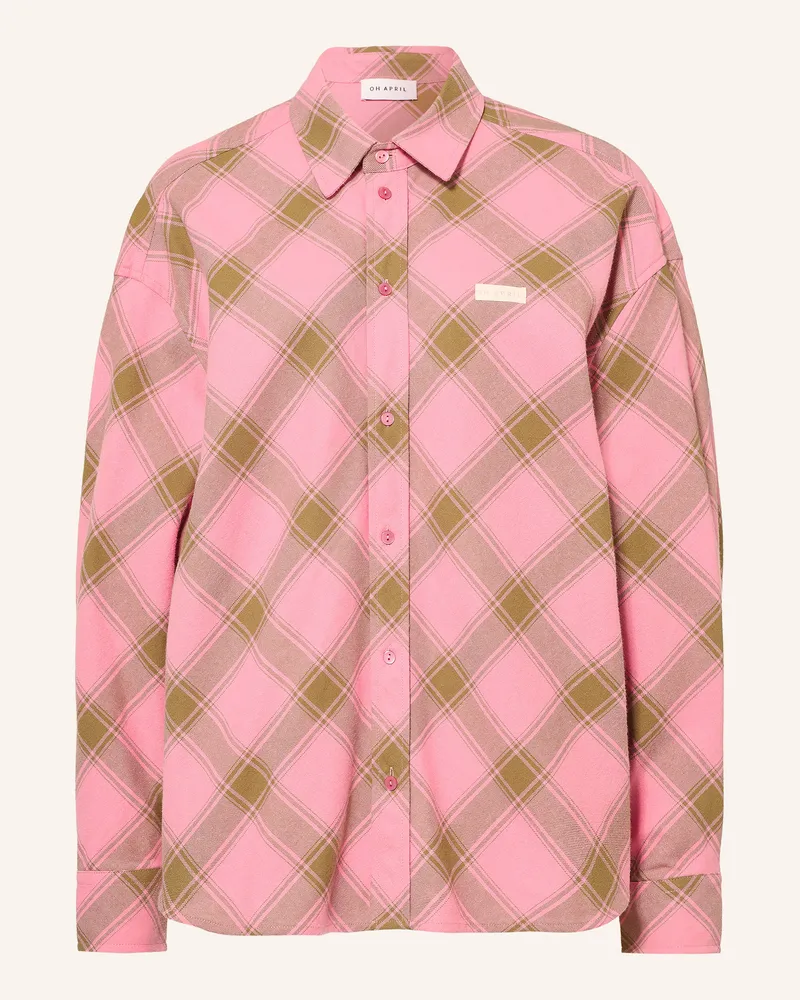 OH APRIL Hemdbluse Vivian Aus Flanell pink Rosa