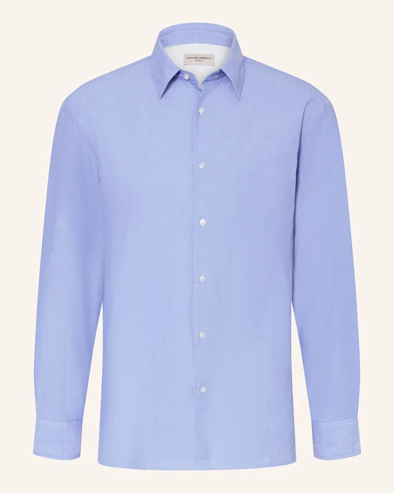 Officine Generale Hemd GAD Comfort Fit Blau