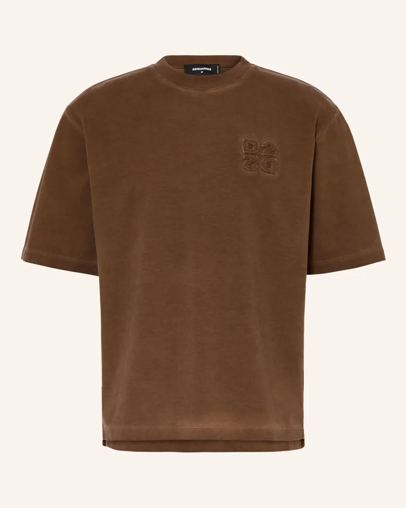Dsquared2 T-Shirt schwarz Braun