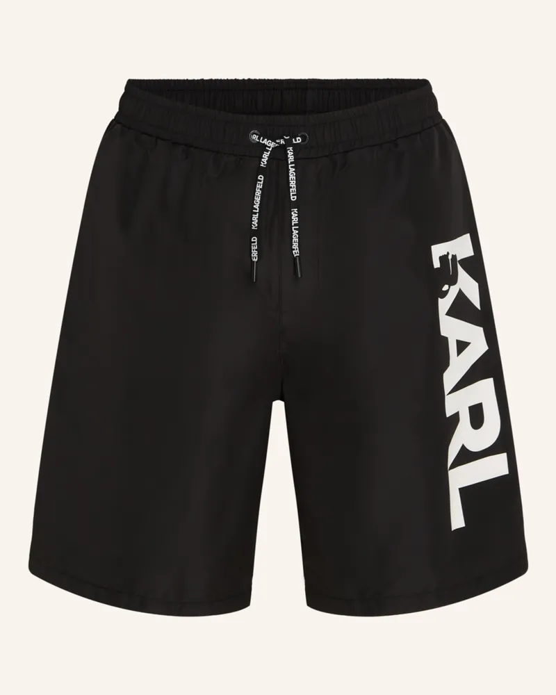 Karl Lagerfeld Badeshorts Schwarz