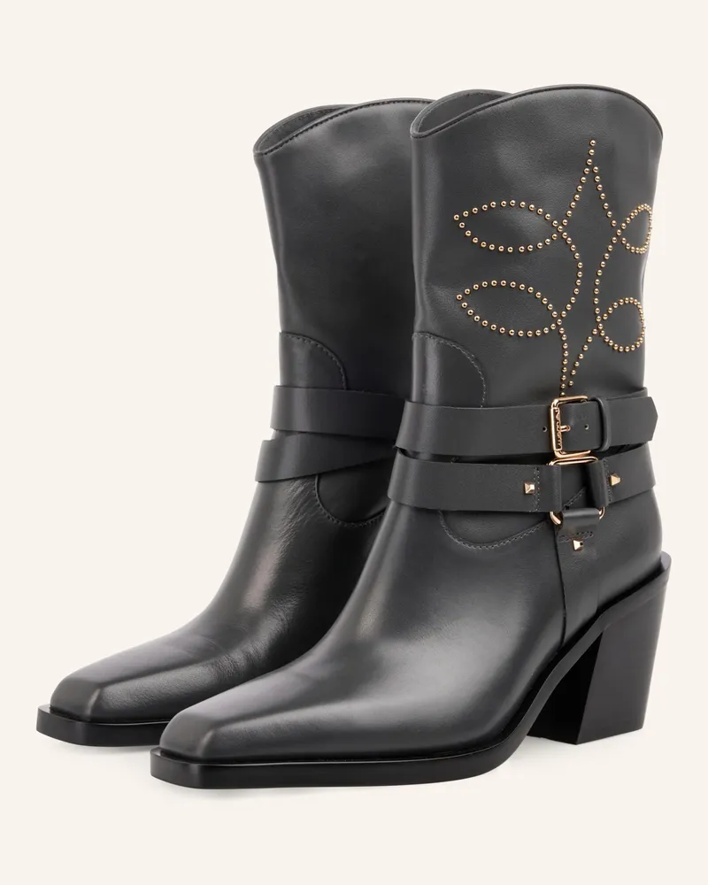 Marc Cain Stiefelette grau Blau