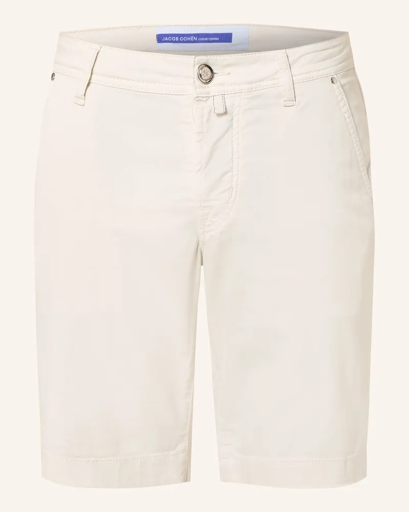 Jacob Cohën Shorts Lou Slim Fit weiss Creme