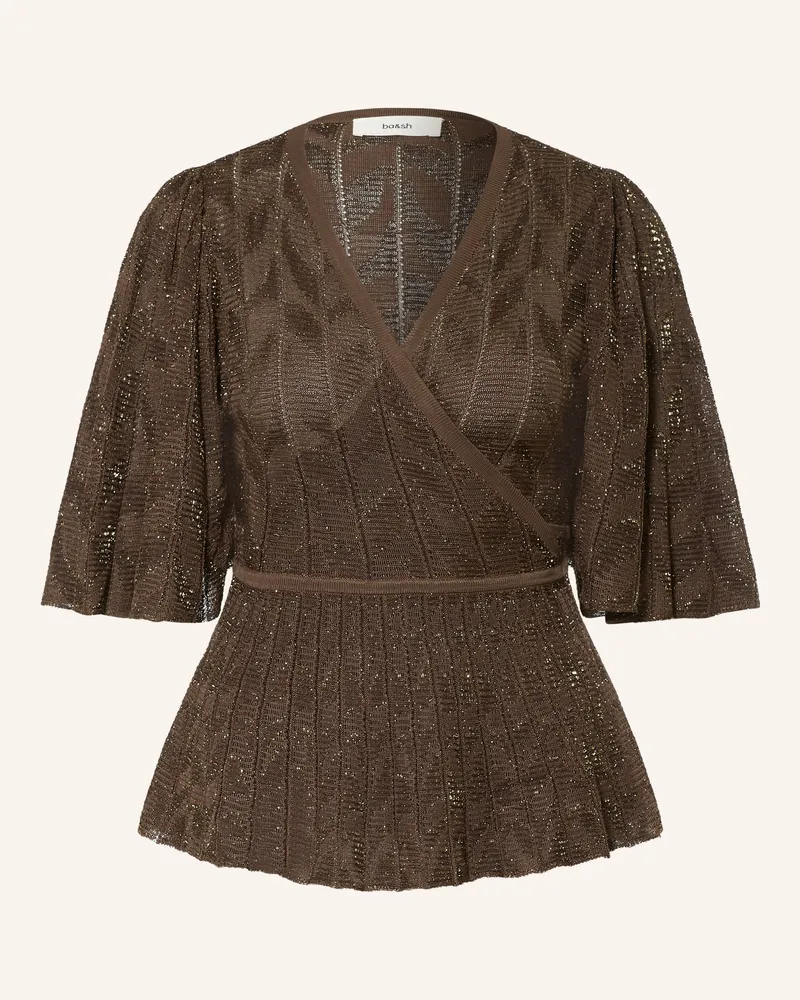 ba&sh Wickelbluse Wendy braun Dunkelbraun