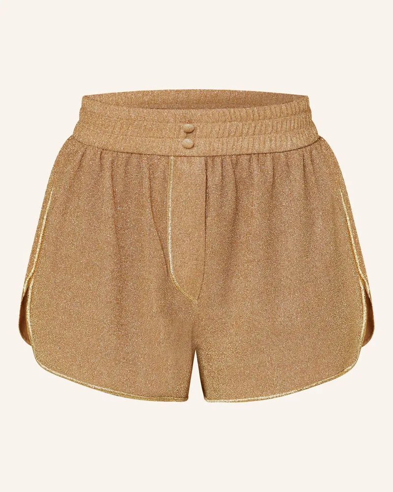 Oséree Shorts Lumiere Mit Glitzergarn gold Gold