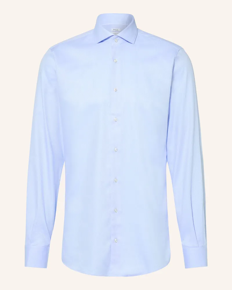 paul Hemd Shaped Fit blau Hellblau