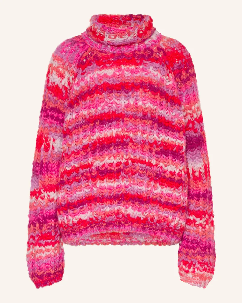 Smith & Soul Rollkragenpullover rot Lila