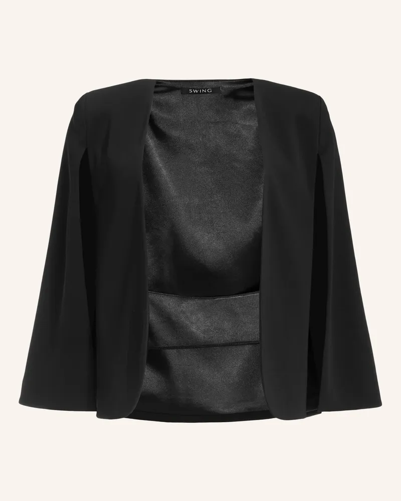 Swing Blazerweste schwarz Schwarz