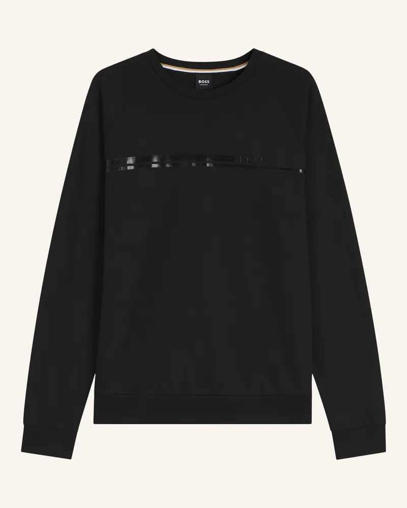HUGO BOSS Loungewear Oberteil Authentic Sweatshirt Regular Fit schwarz Schwarz