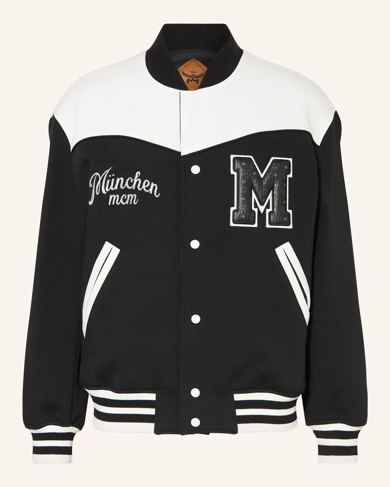 MCM College-Jacke schwarz Schwarz