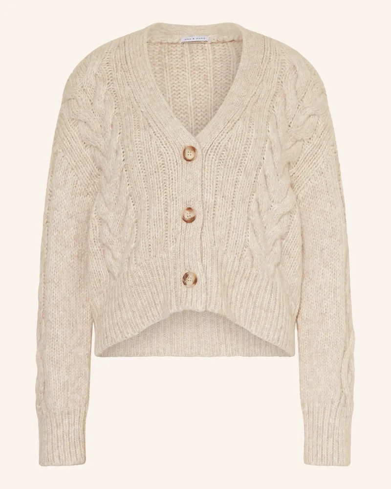 Mrs & HUGS Strickjacke beige Creme