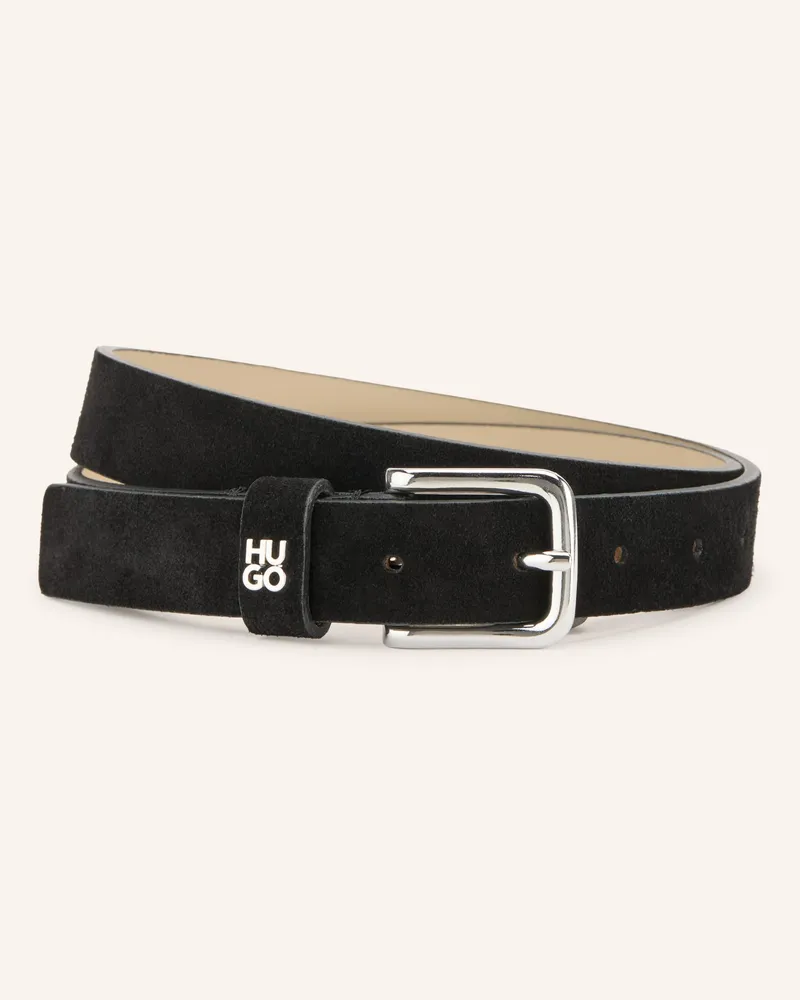 HUGO BOSS Ledergürtel Tina schwarz Schwarz