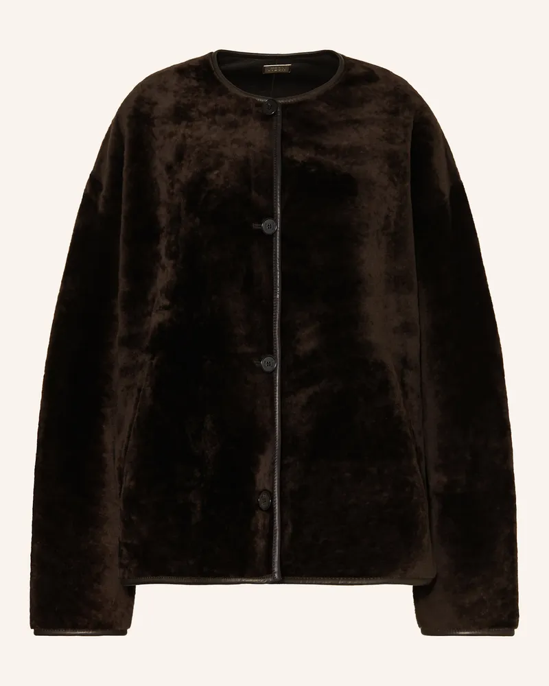 UTZON Jacke Jod braun Dunkelbraun