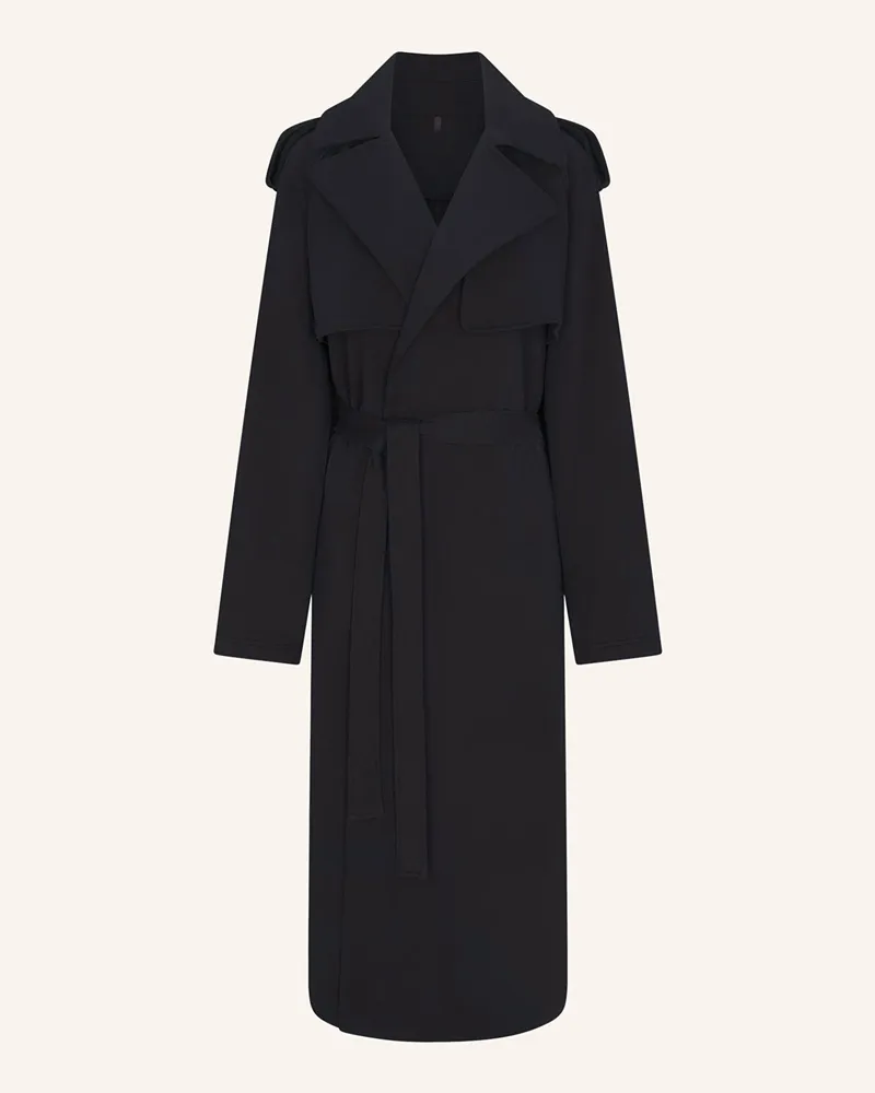 SKIMS Trenchcoat Boyfriend Fleece schwarz Onyx