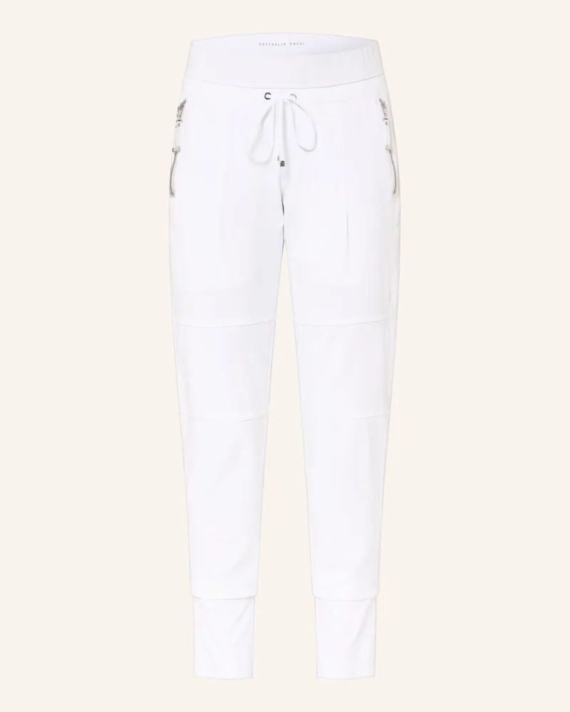 RAFFAELLO ROSSI  Hose Candy Im Jogging-Stil weiss Weiss