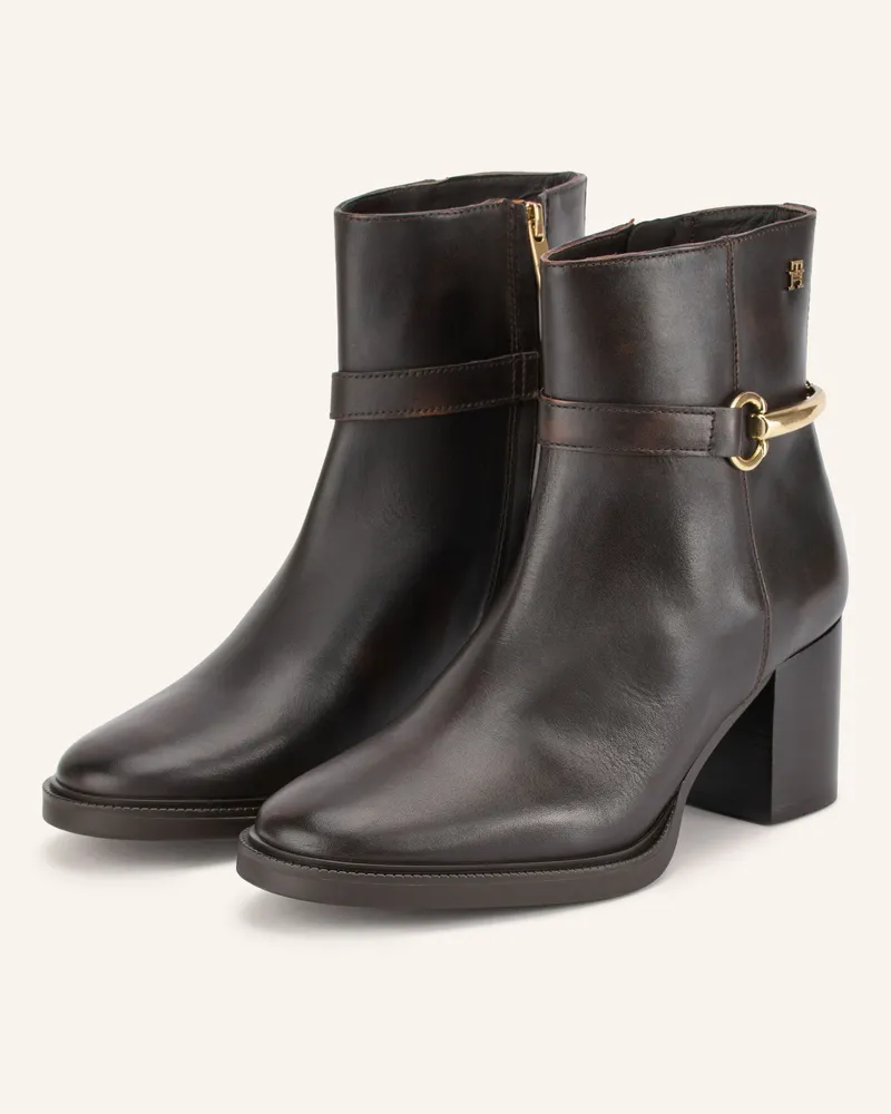 Tommy Hilfiger Stiefeletten braun Dunkelbraun