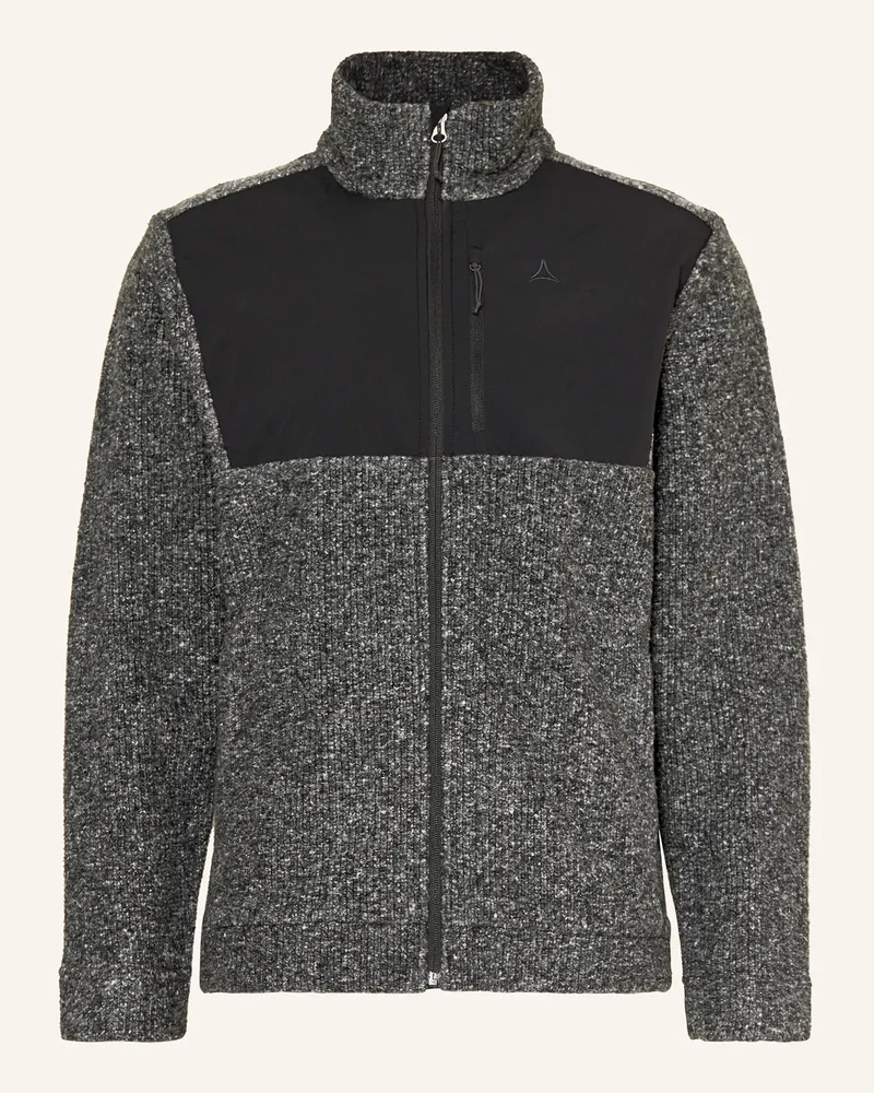 Schöffel Strick-Fleecejacke CANTERBURRY Dunkelgrau