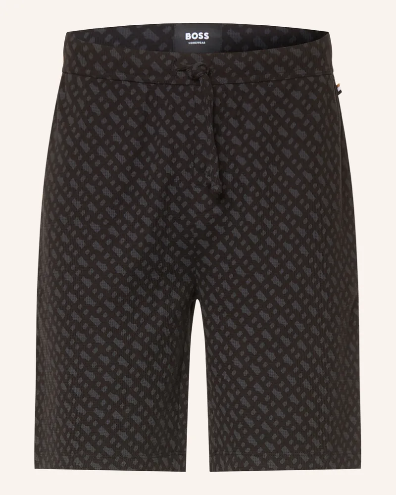 HUGO BOSS Schlafshorts schwarz Schwarz