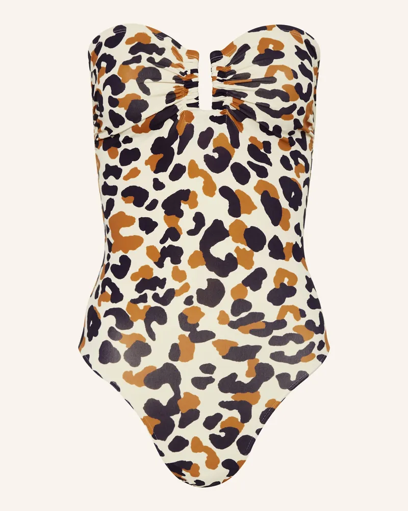 Eres Bandenau-Badeanzug Posidonia weiss Creme