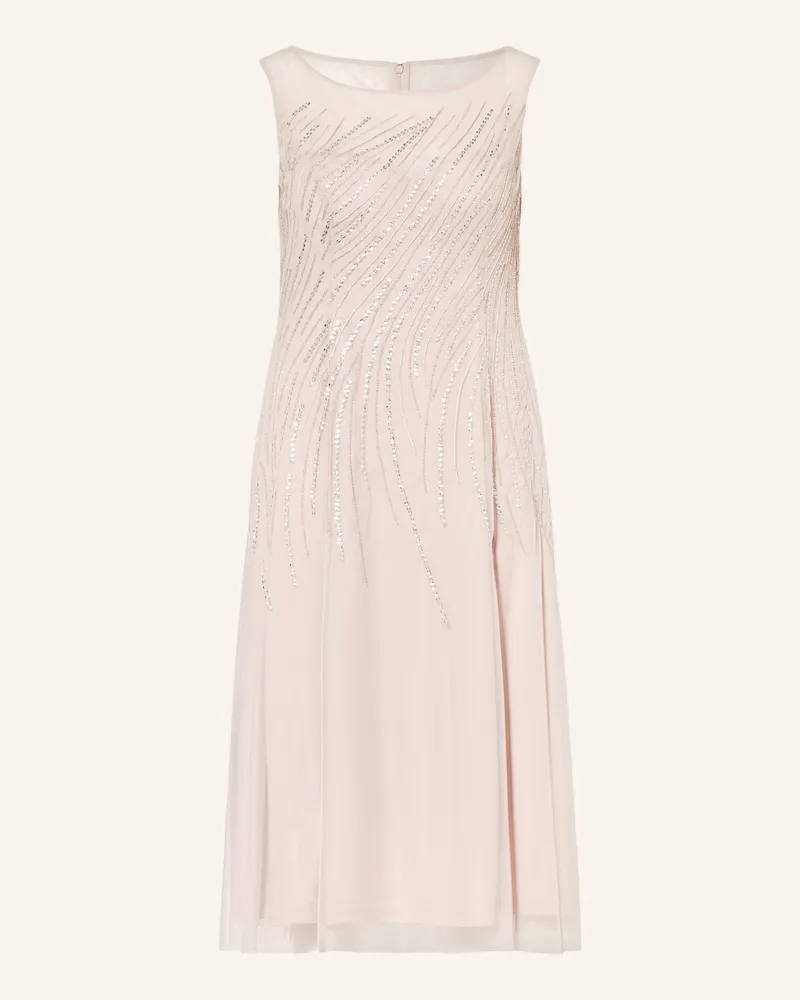 Vera Mont Cocktailkleid aus Tüll mit Schmuckperlen Rosé