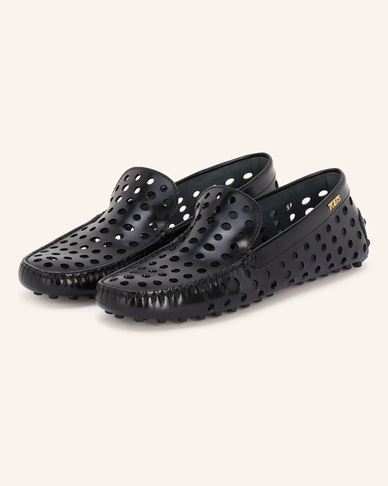 TOD'S Slipper Gommino schwarz Schwarz