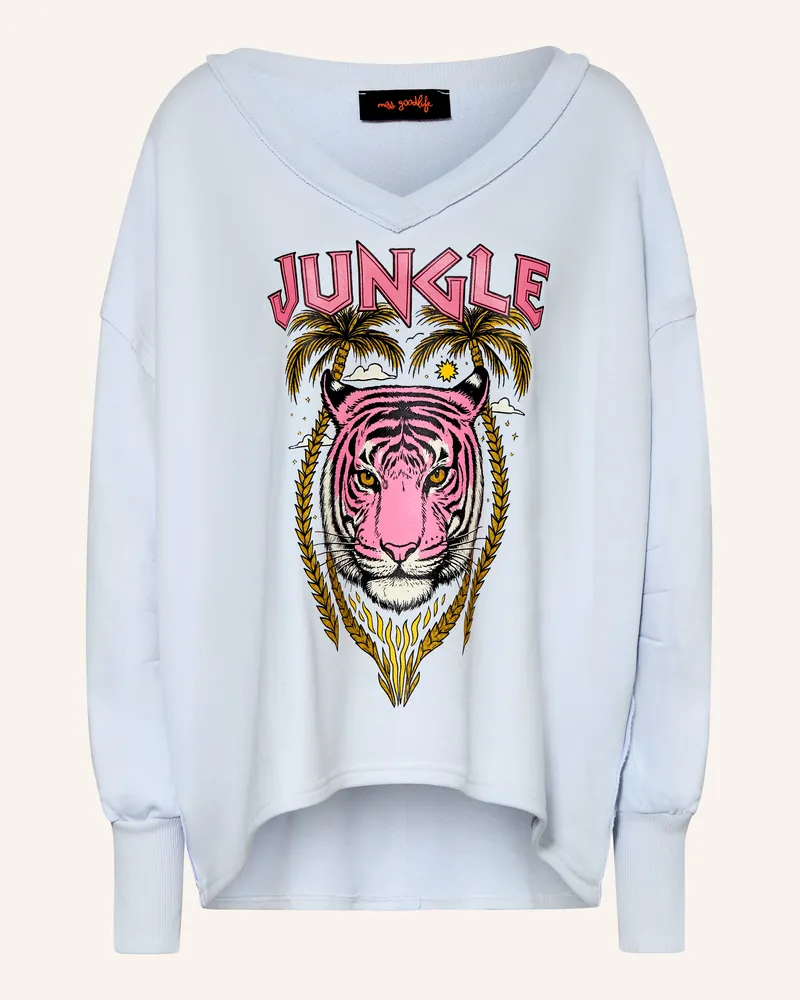 Miss Goodlife Oversized-Sweatshirt blau Hellblau