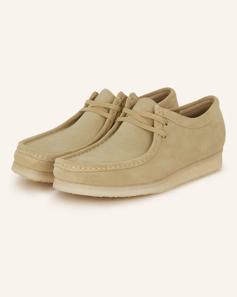 Clarks Desert-Boots Wallabee beige Hellbraun