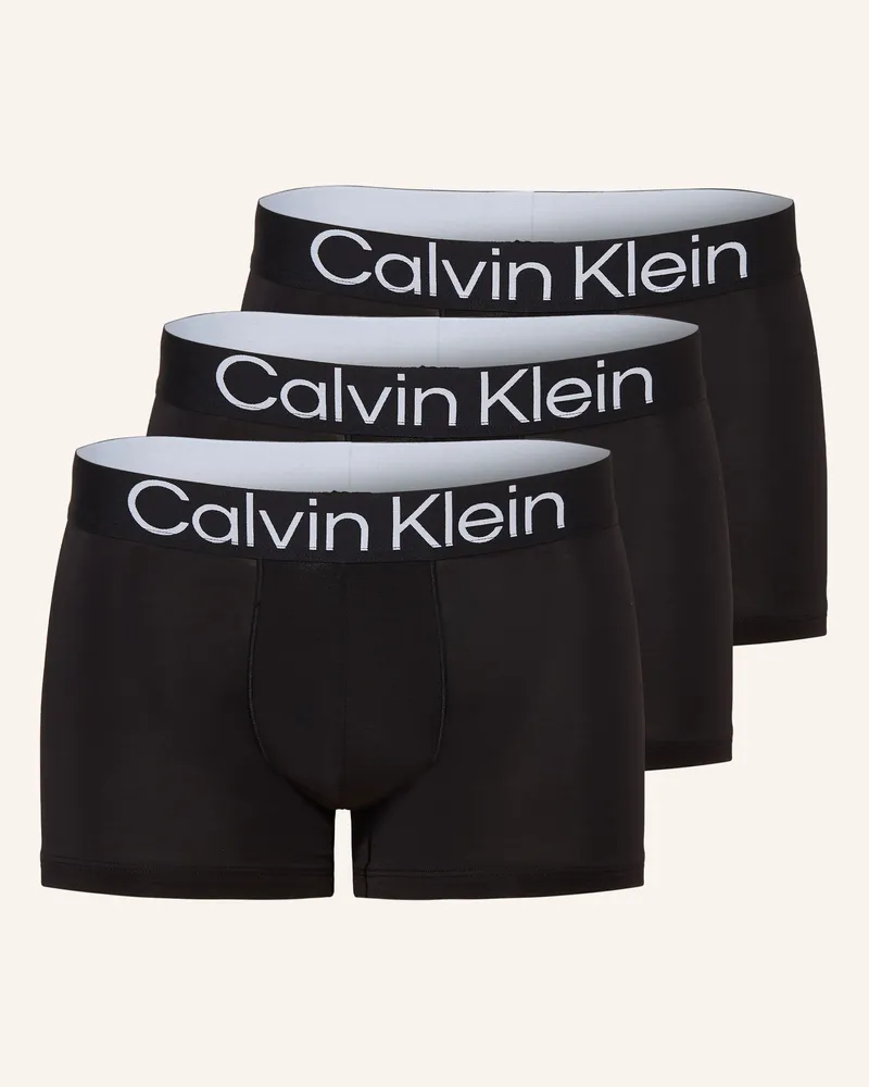 Calvin Klein 3er-Pack Boxershorts Ultra Soft Lyocell schwarz Schwarz