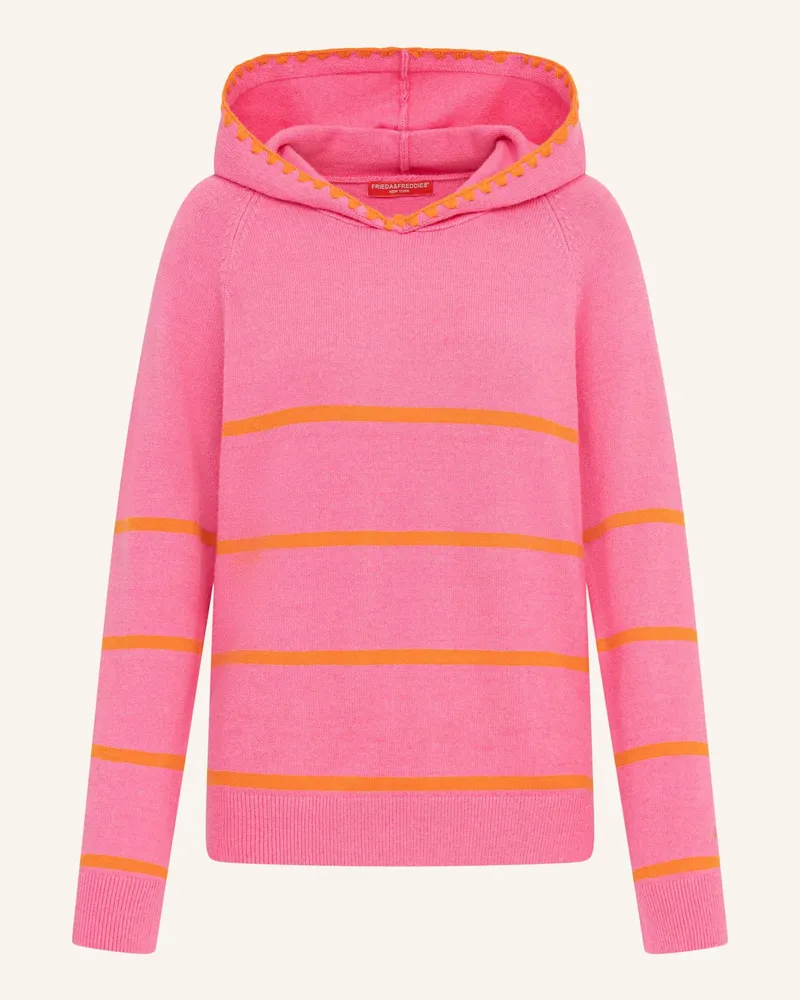 Frieda & Freddies Strick-Hoodie pink Pink