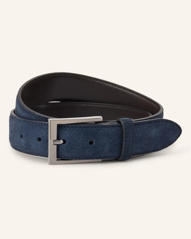 Strokesman's Ledergürtel blau Blau