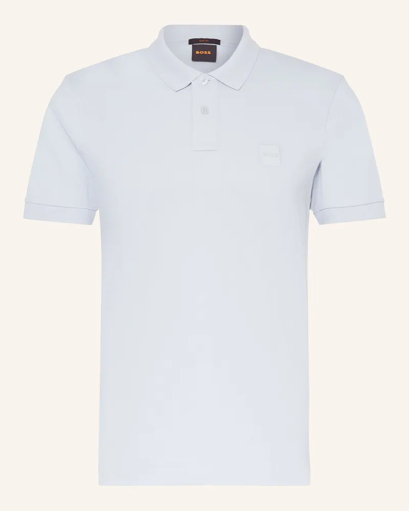 HUGO BOSS Jersey-Poloshirt Passenger blau Hellgrau