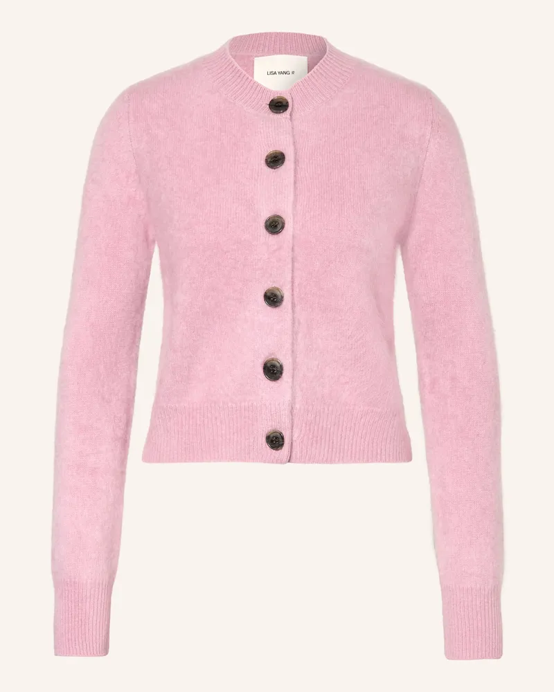 Lisa Yang Strickjacke Aus Cashmere rosa Rosa