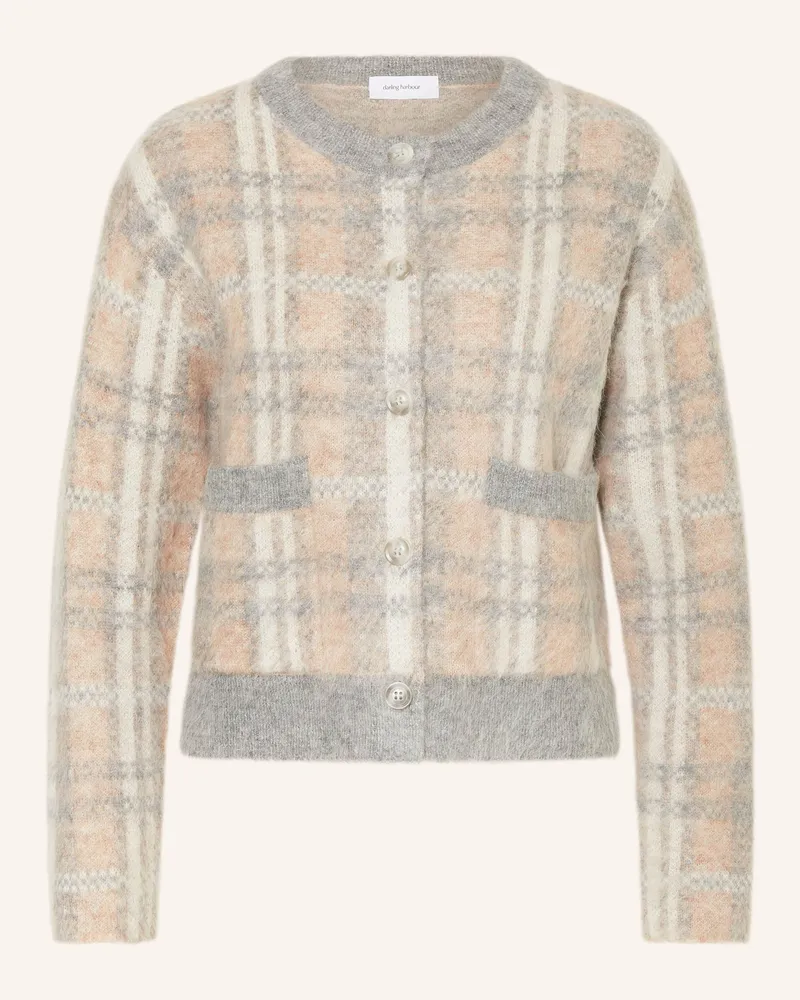 Darling Harbour Strickjacke Mit Alpaka beige Grey