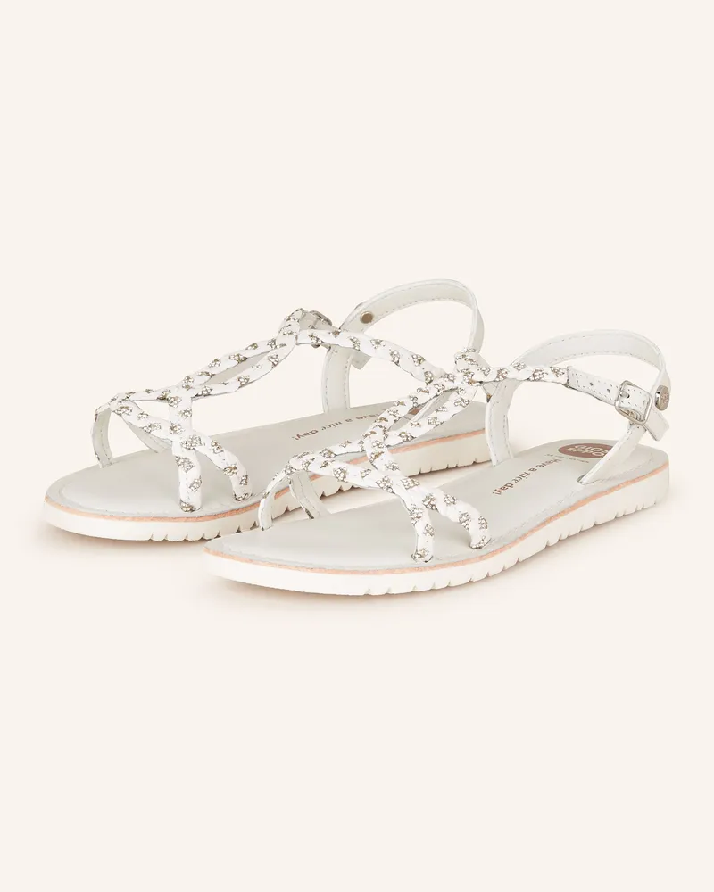 Gioseppo Sandalen WENHAM mit Schmucksteinen Weiss