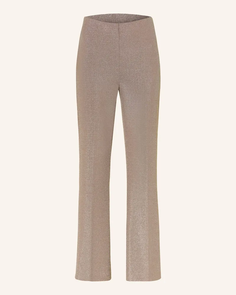 Joseph Ribkoff Jerseyhose Mit Glitzergarn silber Taupe