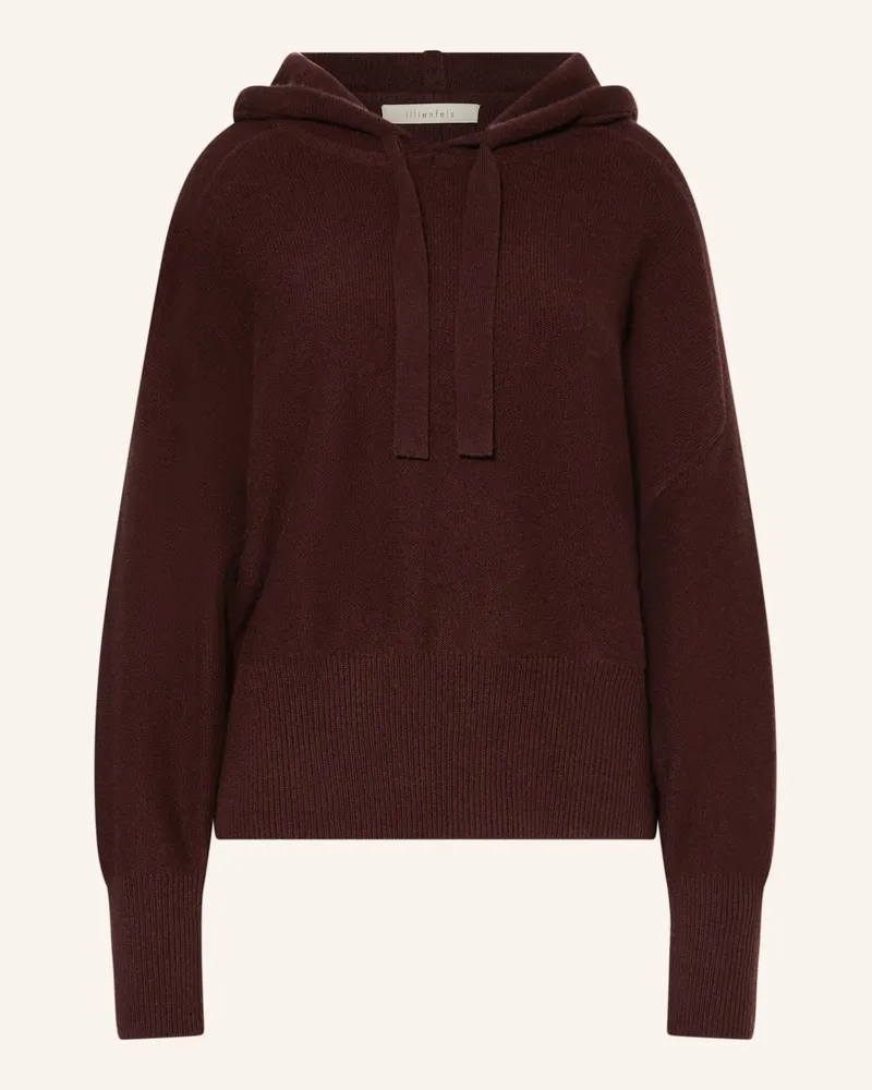 lilienfels Strick-Hoodie Dunkelbraun