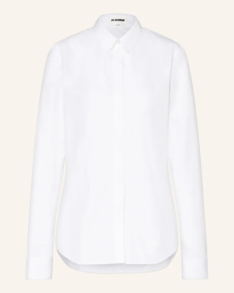 Jil Sander Hemdbluse weiss Weiss