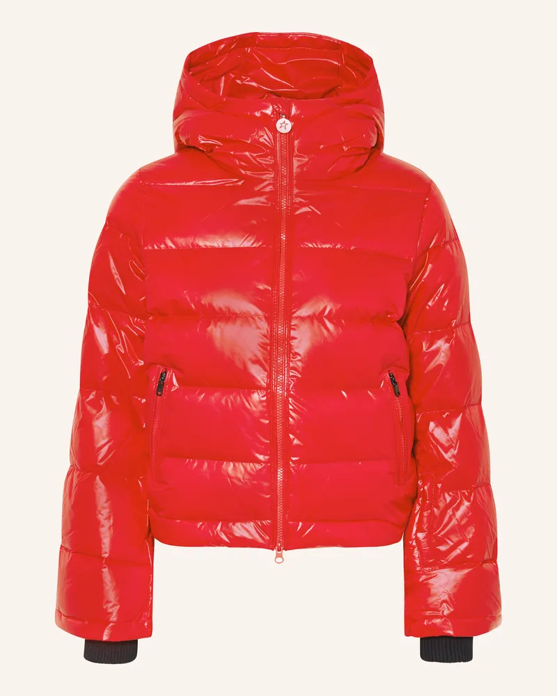 Perfect Moment Daunen-Skijacke POLAR FLARE Rot