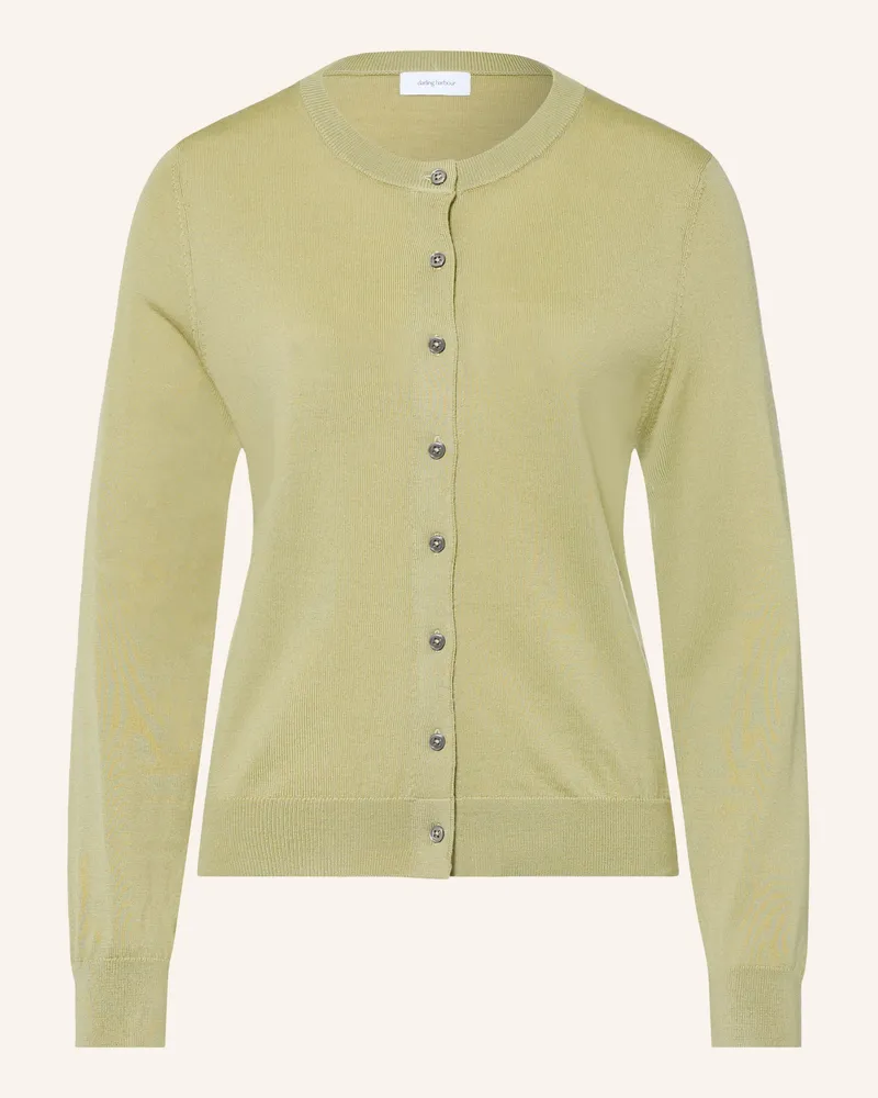 Darling Harbour Strickjacke Aus Merinowolle gruen Tea