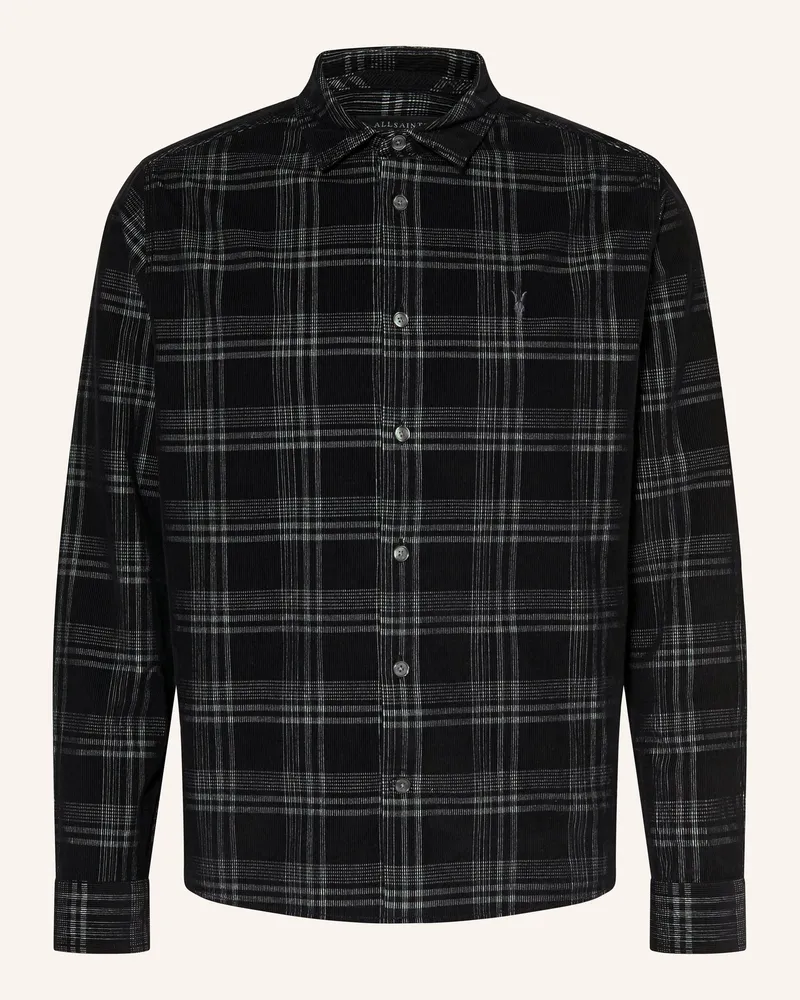 AllSaints Cordhemd Rockley Relaxed Fit schwarz Schwarz
