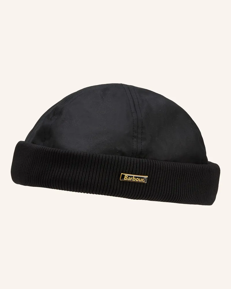 Barbour Mütze OAKMOOR WAX Schwarz