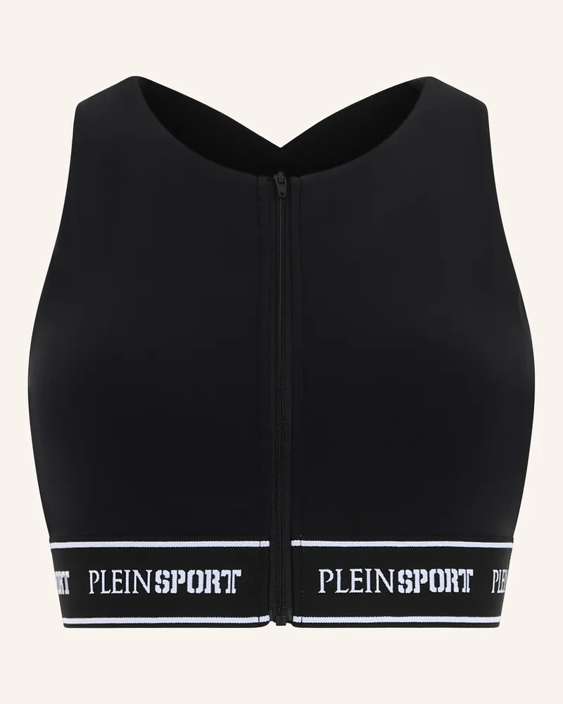 Philipp Plein Plein Sport Fleece Bra Top schwarz Schwarz