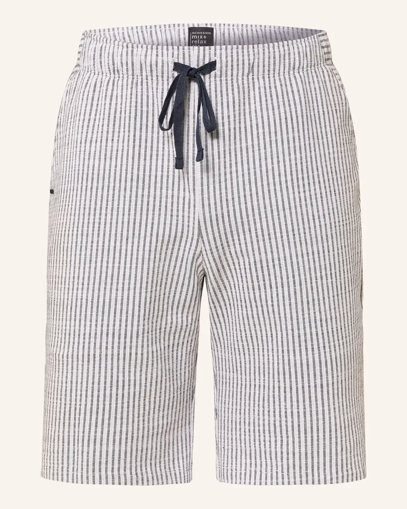 Schiesser Schlafshorts MIX+RELAX Dunkelblau