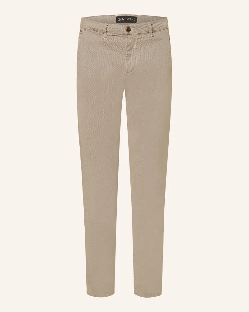 GABBA Chino PAUL K3280 DALE Regular Fit Taupe